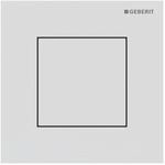Geberit Typ 40 Urinal-Steuerung 116217JT1 pneumatisch, Square, wei&szlig; matt /