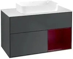 Villeroy und Boch Finion Waschtischunterschrank F661HBHG 100x60,3x50,1cm, Regal