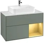 Villeroy und Boch Finion Waschtischunterschrank F121HFGM 100cm, Abdeckplatte...