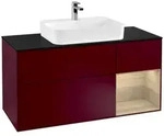 Villeroy und Boch Finion Waschtischunterschrank F422PCHB 120cm, Abdeckplatte...