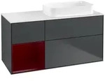 Villeroy und Boch Finion Waschtischunterschrank F681HBHG 120x60,3x50,1cm, Regal...