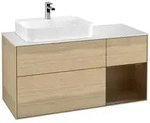 Villeroy und Boch Finion Waschtischunterschrank F401GNPC 120cm, Abdeckplatte...
