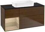 Villeroy und Boch Finion Waschtischunterschrank F702PCGN 120x60,3x50,1cm, Regal...