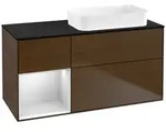 Villeroy und Boch Finion Waschtischunterschrank F682MTGN 120x60,3x50,1cm, Regal...