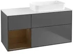Villeroy und Boch Finion Waschtischunterschrank F681GNGK 120x60,3x50,1cm, Regal...