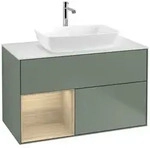 Villeroy und Boch Finion Waschtischunterschrank F771PCGM 100cm, Abdeckplatte...