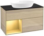 Villeroy und Boch Finion Waschtischunterschrank FA12HFPC 100cm, Abdeckplatte...