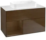 Villeroy und Boch Finion Waschtischunterschrank F651GNGN 100x60,3x50,1cm, Regal...