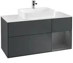 Villeroy und Boch Finion Waschtischunterschrank F421GKHG 120cm, Abdeckplatte...