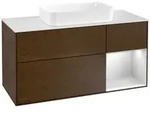 Villeroy und Boch Finion Waschtischunterschrank F301MTGN 120cm, Abdeckplatte...