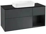Villeroy und Boch Finion Waschtischunterschrank F302PDHG 120cm, Abdeckplatte...