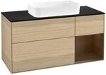 Villeroy und Boch Finion Waschtischunterschrank F712GNPC 120x60,3x50,1cm, Regal