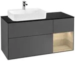 Villeroy und Boch Finion Waschtischunterschrank F402PCGK 120cm, Abdeckplatte...
