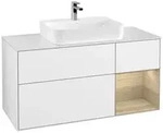 Villeroy und Boch Finion Waschtischunterschrank F421PCGF 120cm, Abdeckplatte...
