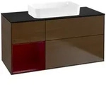 Villeroy und Boch Finion Waschtischunterschrank F702HBGN 120x60,3x50,1cm, Regal...