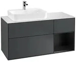 Villeroy und Boch Finion Waschtischunterschrank F401PDHG 120cm, Abdeckplatte...