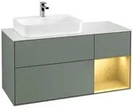Villeroy und Boch Finion Waschtischunterschrank F401HFGM 120cm, Abdeckplatte...