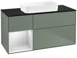 Villeroy und Boch Finion Waschtischunterschrank F702MTGM 120x60,3x50,1cm, Regal...