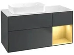 Villeroy und Boch Finion Waschtischunterschrank F691HFHG 120x60,3x50,1cm, Regal