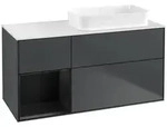 Villeroy und Boch Finion Waschtischunterschrank F681PDHG 120x60,3x50,1cm, Regal...