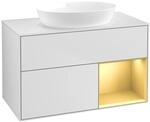 Villeroy und Boch Finion Waschtischunterschrank FA21HFMT 100cm, Abdeckplatte...