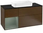 Villeroy und Boch Finion Waschtischunterschrank F292GMGN 120cm, Abdeckplatte...