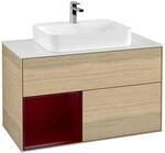 Villeroy und Boch Finion Waschtischunterschrank F361HBPC 100cm, Abdeckplatte...