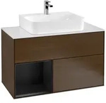 Villeroy und Boch Finion Waschtischunterschrank F111PDGN 100cm, Abdeckplatte...