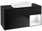 Villeroy und Boch Finion Waschtischunterschrank F712GFPD 120x60,3x50,1cm, Regal