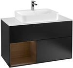 Villeroy und Boch Finion Waschtischunterschrank F361GNPD 100cm, Abdeckplatte...