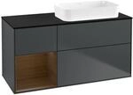 Villeroy und Boch Finion Waschtischunterschrank F682GNHG 120x60,3x50,1cm, Regal...