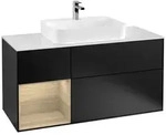 Villeroy und Boch Finion Waschtischunterschrank F411PCPD 120cm, Abdeckplatte...