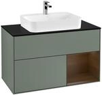 Villeroy und Boch Finion Waschtischunterschrank F372GNGM 100cm, Abdeckplatte...
