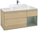Villeroy und Boch Finion Waschtischunterschrank F421GMPC 120cm, Abdeckplatte...