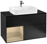 Villeroy und Boch Finion Waschtischunterschrank F362PCPD 100cm, Abdeckplatte...