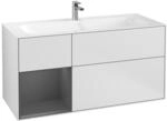 Villeroy und Boch Finion Waschtischunterschrank F060GKMT 119,6x59,1cm, Regal...
