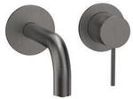 Herzbach MODUL7 Waschtisch-Armatur 70.701602.1.40 Fertigset 160mm Black Steel
