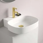 Ideal Standard Linda-X Waschtisch T498501 1 Hahnloch, ohne &Uuml;berlauf, geschliffen,
