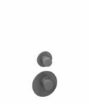 Herzbach Deep Grey Fertigmontageset 23.521010.1.06 Universal-Thermostat-Modul,...
