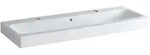 Geberit iCon Waschtisch 124020000 120 x 48,5 cm, mit 2 Hahnl&ouml;chern, wei&szlig;, mit