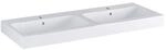 Geberit iCon Doppelwaschtisch 124120000 120x48,5cm, mit Hahnloch, mit &Uuml;berlauf,