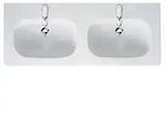 Duravit D-Code M&ouml;belwaschtisch 03481200002 mit &Uuml;berlauf, weiss, 120 x 48 cm