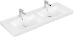 Villeroy & Boch Waschtisch Subway 2.0 7175D001 130 x 47 cm, weiss, 2 Hahnl&ouml;cher, mit
