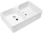 Villeroy & Boch Doppelsp&uuml;lbecken O.novo 633100R1 79,5x22x50cm,mit &Uuml;berlauf, weiss
