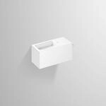Alape Xplore.S WP.XS1 Waschplatz 5072800000 645 x 268 mm, wei&szlig;, Beckenmulde