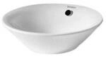 Duravit Starck 1 Aufsatz Waschtisch 0408330000 33 cm, weiss, mit &Uuml;berlauf, ohne