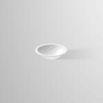 Alape EBO425 Einbauwaschtisch 2100000000 42,5 x 32,5 cm, weiss, ohne Hahnloch, mit
