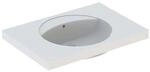 Geberit Preciosa Waschtisch 124282000 80 x 55 cm, weiss, ohne Hahnloch, mit &Uuml;berlauf