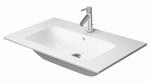 Duravit Me by Starck Waschtisch 23368300001 mit Hahnloch, 83 x 49 cm, &Uuml;berlauf,