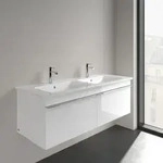 Villeroy & Boch Venticello Doppelwaschtisch 4111DLR1 130x50 cm, wei&szlig; CeramicPlus, 2